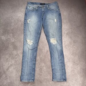 Levis 524 Jeans Womens 9 M Straight Too Superlow Stretch Light Wash Denim 32x30*